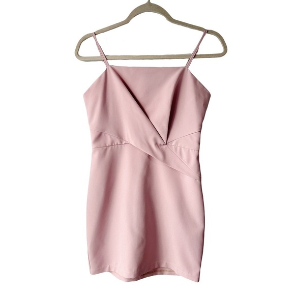 Superdown Pleated Fitted Strappy Mini Dress Sz S - Picture 1 of 6